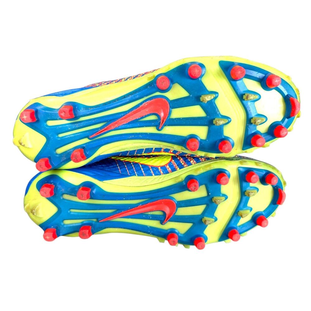 Nike Lunarbeast Elite TD Nikeskin Blue Red Mens Football Cleats Size 11.5‎ - Picture 8 of 12
